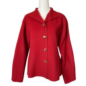 Linda Allard - Ellen Tracy Wool Coat Red 8